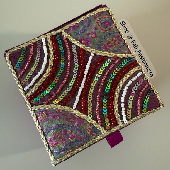 Accessories - Sequin Embellished Jewelry Keepsake Box